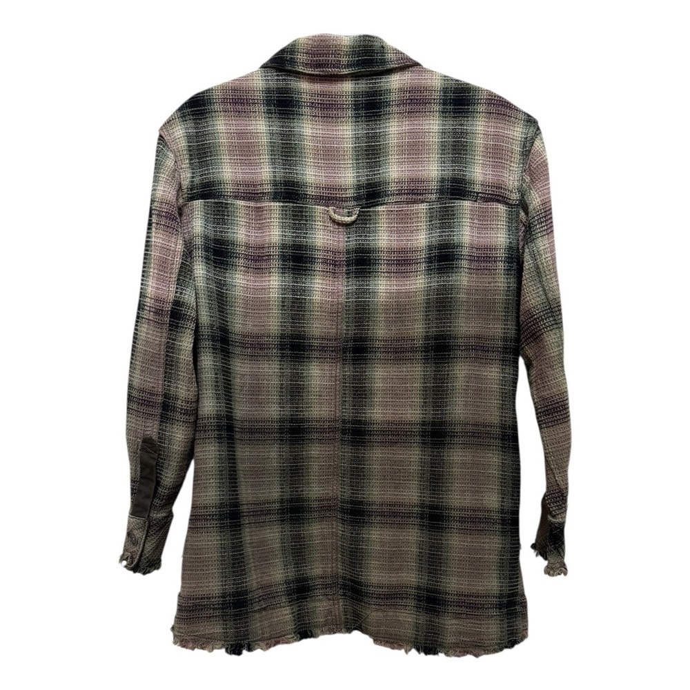 Free People we The Free Anneil Plaid Shirt Jacket Sz XS - Picture 3 of 13